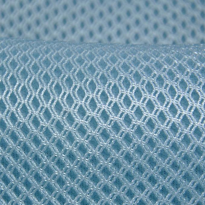 100٪ پلی استر مقاومت در برابر ترک 3D فضای میش Airmesh مواد میش تنفس پذیر 0
