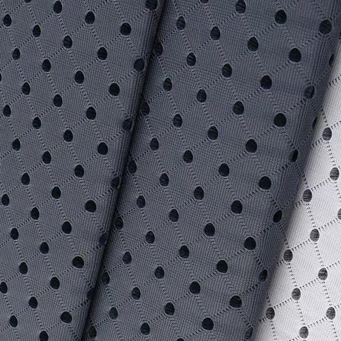 3mm 3d Spacer Fabric 50in تا 60in مواد پارچه ای رنگی سیاه 1