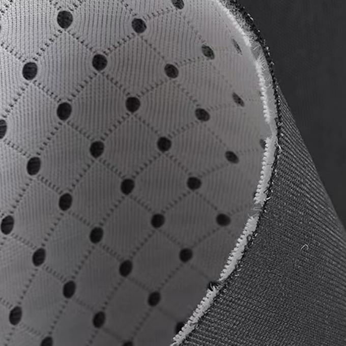 3mm 3d Spacer Fabric 50in تا 60in مواد پارچه ای رنگی سیاه 2