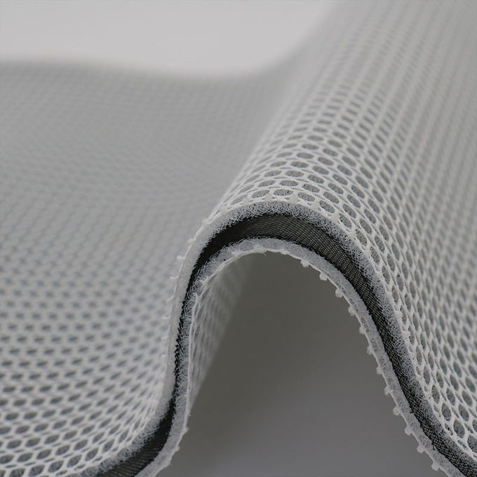 مواد 3mm Grey 3D Mesh 100 درصد پارچه پلی استر میش آبشوری 3