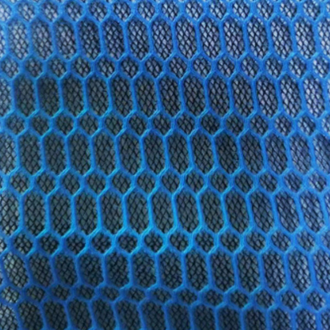 مواد 3mm Grey 3D Mesh 100 درصد پارچه پلی استر میش آبشوری 0