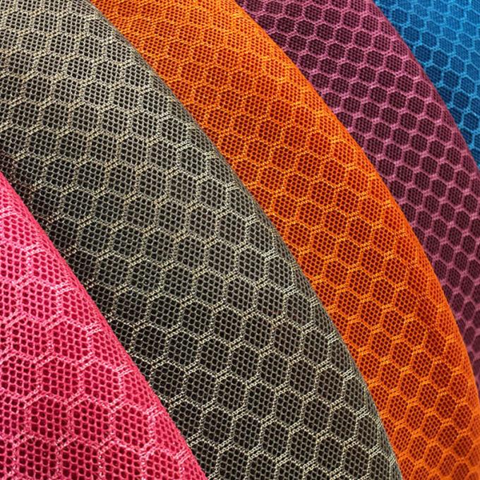 3mm Airmesh دوخت شده 250GSM پلی استر شبکه ورزشی پارچه ضد اشک برای چمدان 5