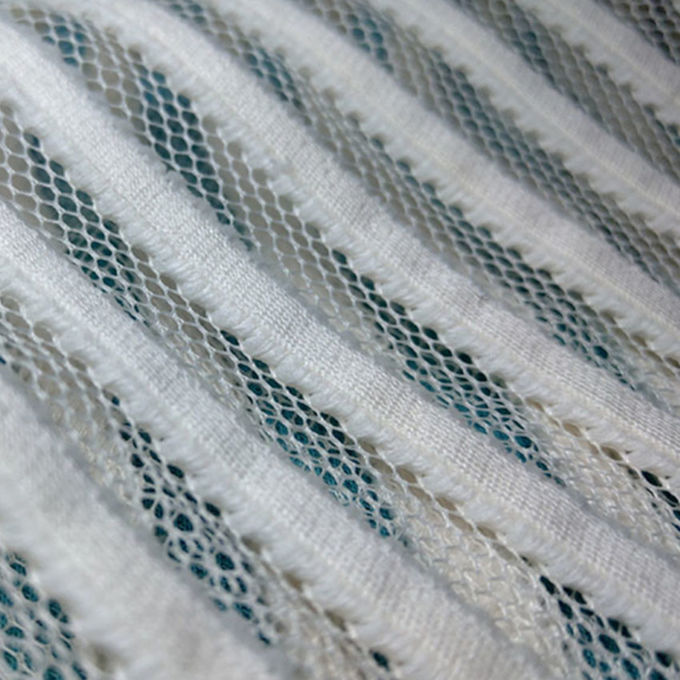پارچه 2mm 290gsm Poly Mesh پارچه قابل تنفس مواد 100٪ پلی استر 0
